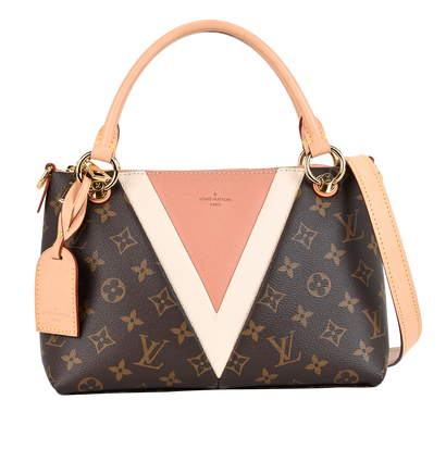 V Tote BB, £1,300, Handbags, Brown/Cream/Pink, Canvas/Leather, Front view
